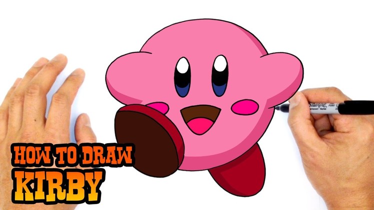 How to Draw Kirby- Easy Kids Art Lesson