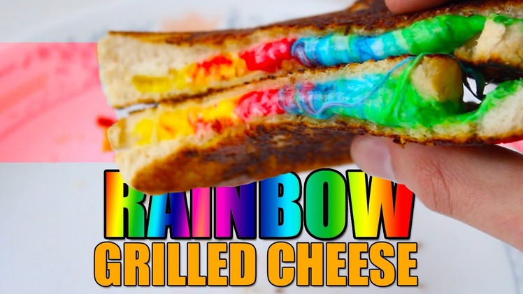 How To Make RAINBOW & GALAXY Grilled Cheese