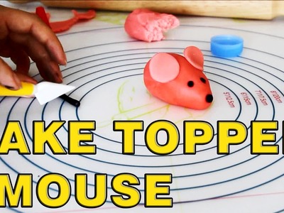 How to make Sugar Paste Fondant Mouse Cake Toppers | HappyFoods