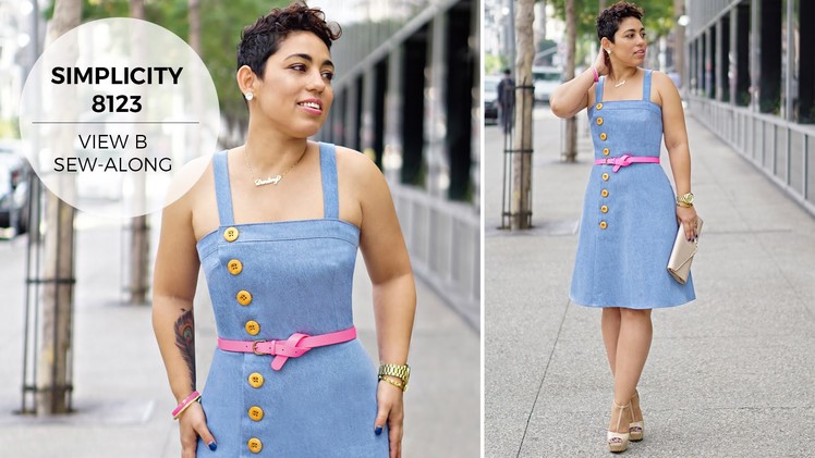 How to Sew a Dress with Mimi G Simplicity Pattern 8123