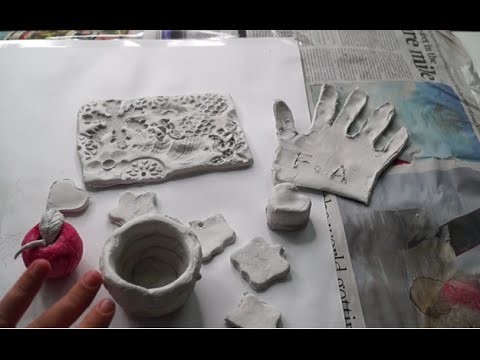 HOW TO USE AIR DRY CLAY | Fatema's Art Show
