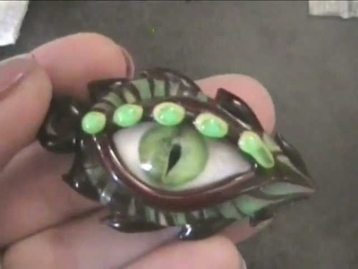 Lampwork Glass Dragon Eye Pendants - Jeannie Cox