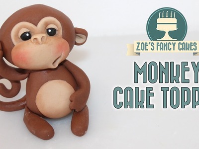 MONKEY CAKE TOPPER using gum paste or polymer clay