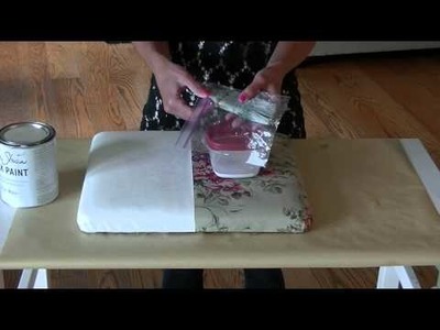 Painting Fabric with Chalk Paint