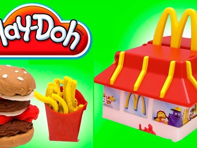 Play Doh McDonald's Restaurant Playset Mold Burgers Fries McNuggets
