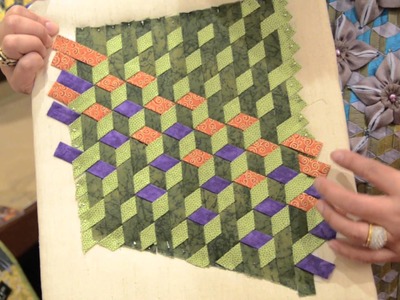 Rami Kim shows a technique from her new AQS book Elegant Cotton Wool Silk Quilts