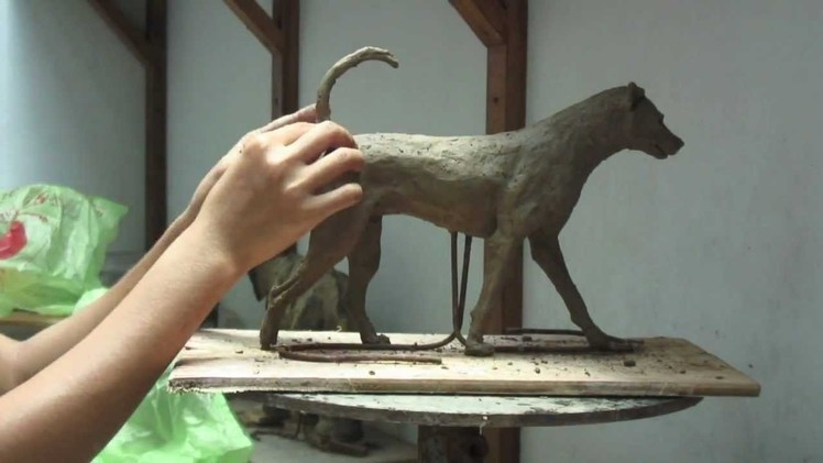 'Soda the Dog' - Clay Sculpture Step by Step - K. Barton, artist