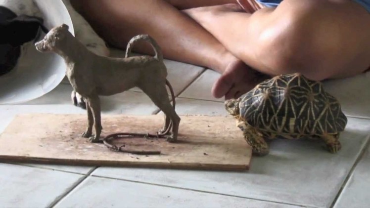 'Spot the Dog' - Clay Sculpture Step by Step - K. Barton, artist