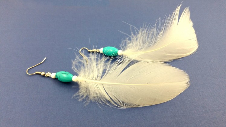 Beading4perfectionists: Straighten feathers and making simple earrings tutorial