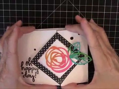 Bold Blossoms Interactive Fun Fold Card by Karolyn Loncon
