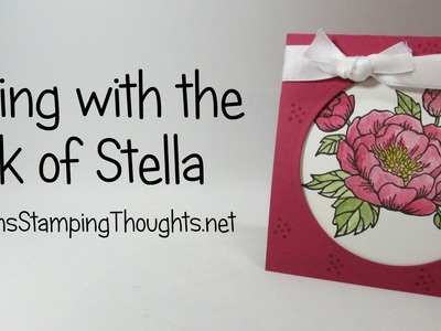 Coloring with Wink of Stella and Birthday Blooms stamp set from Stampin'Up!