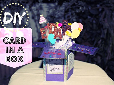 DIY | Card in a Box | BIRTHDAY CARD | POP-UP CARD |