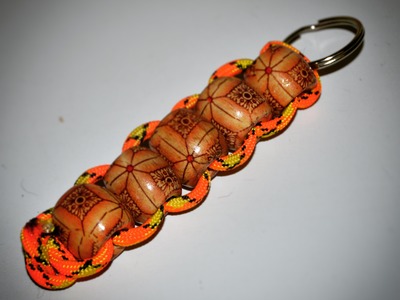 Easy Beaded Paracord Keychain