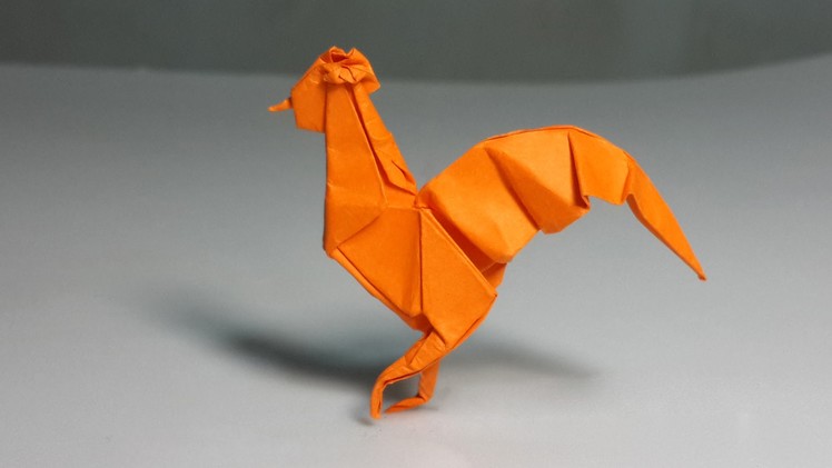 Easy Origami Rooster tutorial (Henry Phạm)