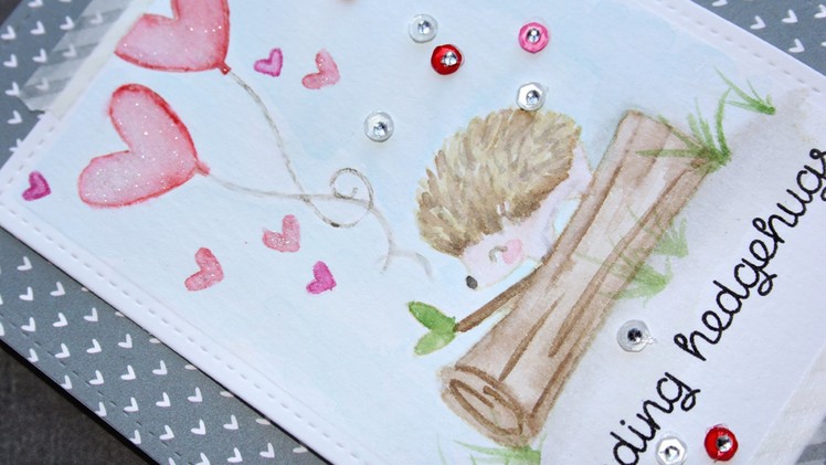 How to create a watercolor look with stamps