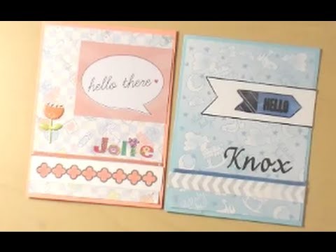 How to Make Congratulations.Welcome Baby Cards