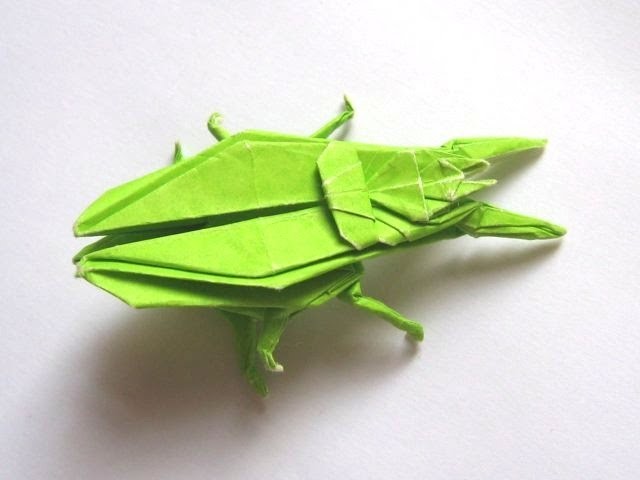 Origami "Ground Beetle" by John Montroll (Part 1 of 3)