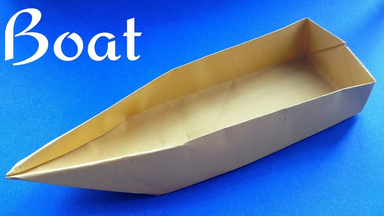 Origami Paper "Single point Floating Boat"