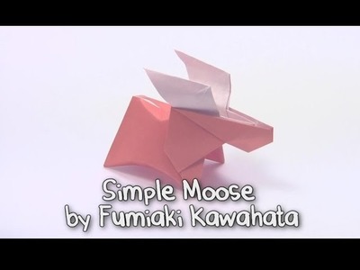 Origami Simple Moose by Fumiaki Kawahata | Cómo hacer origami de papel de alces