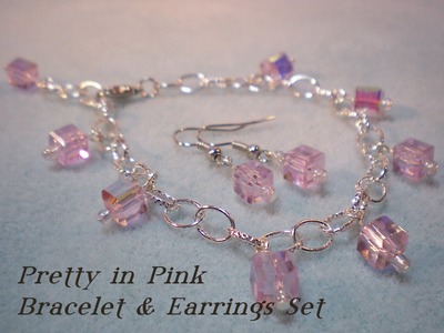 Pretty In Pink Bracelet & Earrings Set Tutorial