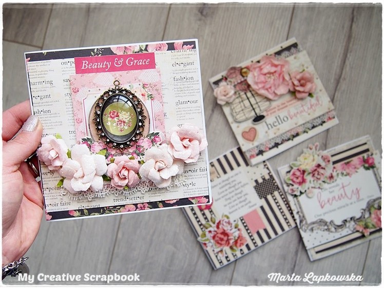 Romantic Shabby Chic Cards Tutorial for Beginners