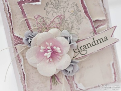 Shabby chic card tutorial for Mothers day.