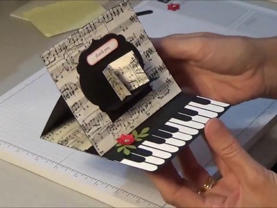 Stampin Up Piano Easel Card