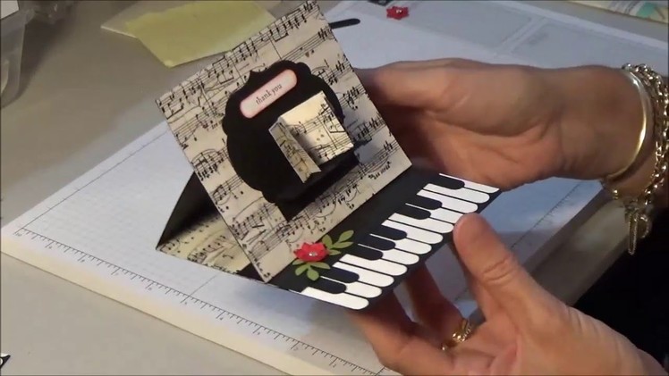 Stampin Up Piano Easel Card