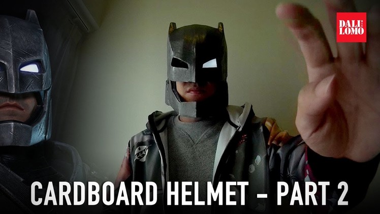 #115.2: Armored Batman Mech Suit Helmet Pt.2 - Papermache & Paint | Costume How To | Dali DIY
