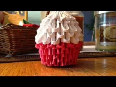3d origami cupcake part 1