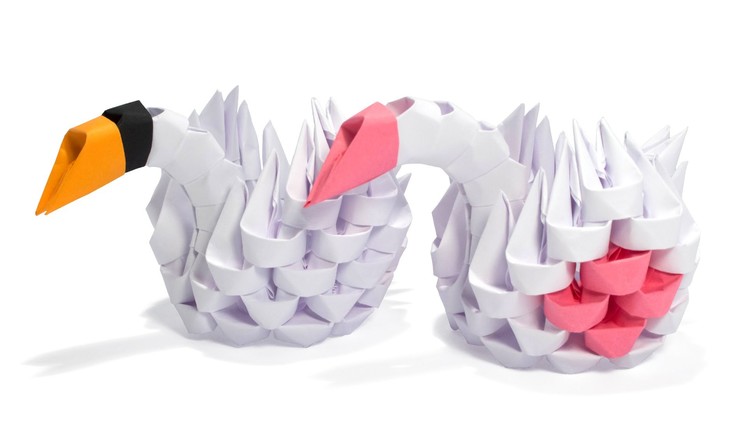 3D Origami Simple Swan Tutorial