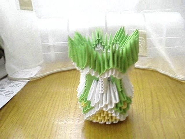 3D Origami Vase Tutorial #2