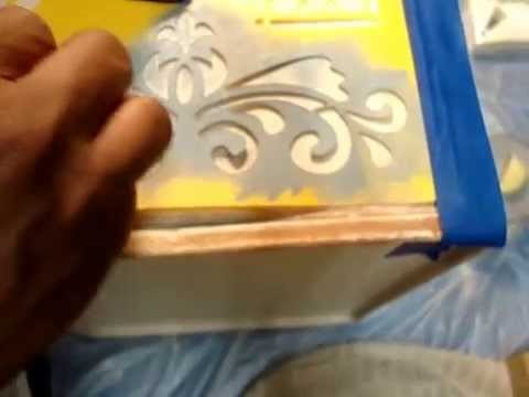 AD Chalk Paint Metal Series  "Metal Bread Box becomes Live Well Box For Vitamins"  Video 6