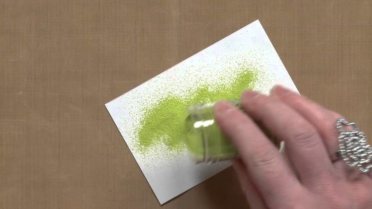 All About Adhesive: Heat Embossing with a Ball Point Adhesive Pen