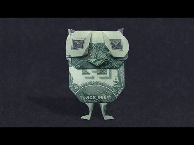 Baby Owl with tiny legs - Money Origami - Dollar Bill Art