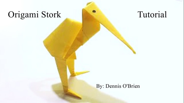 Best Origami Stork Tutorial - How to make an origami Stork