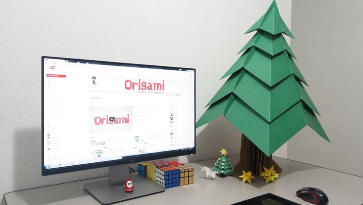 Big Origami Christmas Tree - Time-lapse