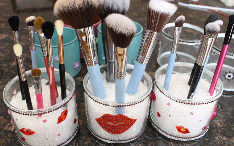 DIY Makeup Brush Cups