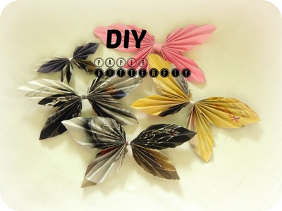 DIY-PAPER CRAFT: How To Make Paper Butterfly in 2 min easy & simple home.wall decor  -WALL HANGING
