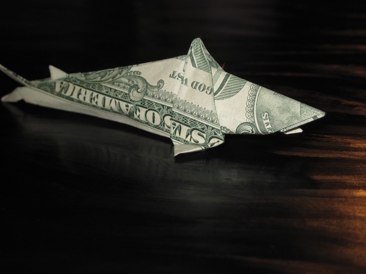 Dollar Origami: Won Park's Shark Step 27 (Not Complete Model)