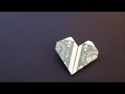 Easy Dollar Bill Heart Origami