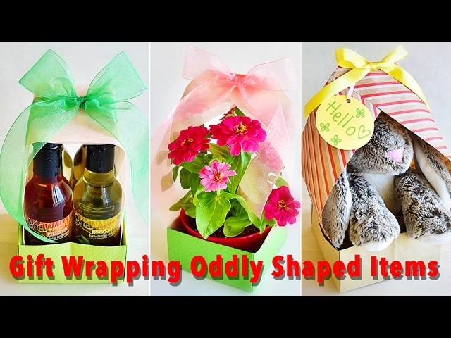 Easy & Fun Way to Wrap Oddly Shaped Gifts