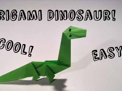 Easy Origami Dinosaur!