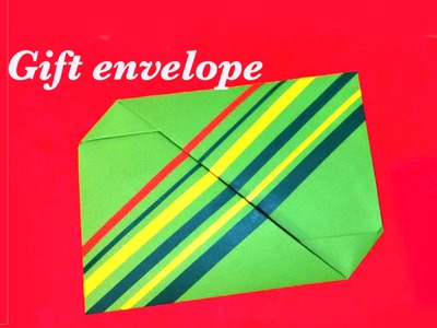 Easy Origami Gift Envelope . Money envelope