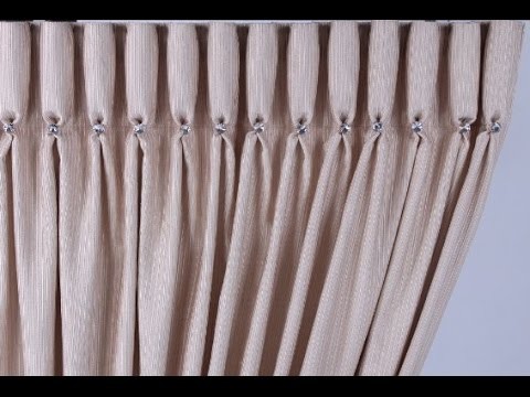 Goblet pleat- how to make a goblet pleat curtain (200mm tape for a proud pleat)