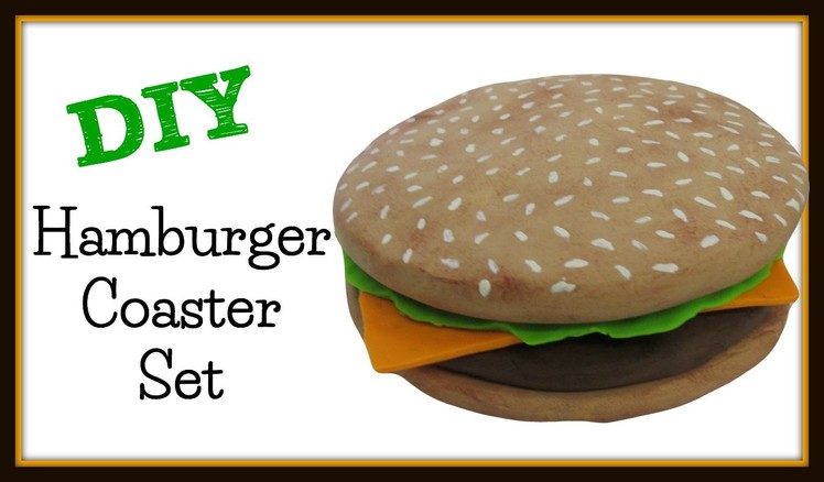 Hamburger Drink Coaster DIY ~ Another Coaster Friday Craft Klatch How to Make