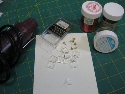Heat Embossing Brads and Plastic Items
