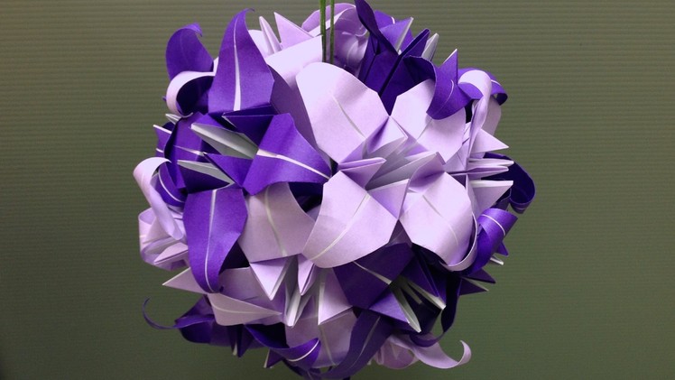 How to assemble an Origami Flower Kusudama