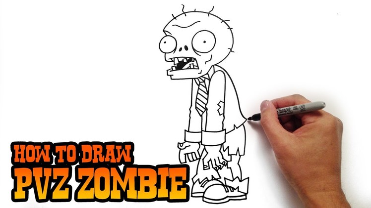 How to Draw a Zombie from Plants vs Zombies