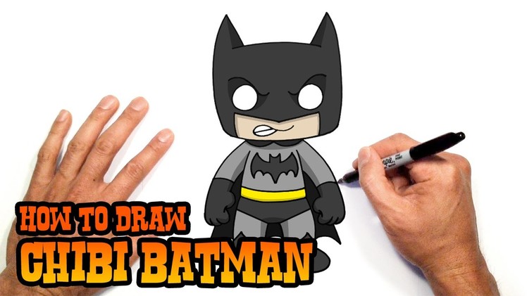 How to Draw Batman (Chibi)- Beginners Art Lesson